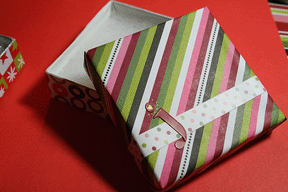 Handmade paper gift craft box by Creative Flutter AKA Mazer Design